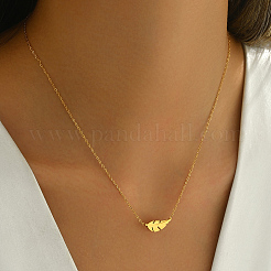 Stainless Steel Feather Pendant Necklaces for Women&nbsp;SH3868