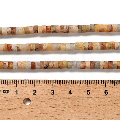 Natural Crazy Agate Beads Strands&nbsp;G-P575-B37-4x2mm