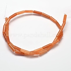 天然なレッドアベンチュリン列ビーズ連売り  13~14x4~5mm  穴：1mm  約29個/連  15.7インチ&nbsp;X-G-F247-06B