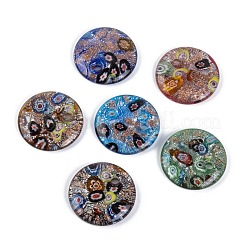 Handmade Silver Foil Lampwork Pendants&nbsp;FOIL-S116-2-B