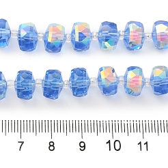 Transparent Electroplate Glass Beads Strands&nbsp;EGLA-P062-01A-AB02