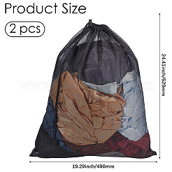 2Pcs Polyester Drawstring Clothing Storage Bags&nbsp;ABAG-GF0001-49A