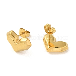 PVD Vacuum Plating 304 Stainless Steel Stud Earring&nbsp;EJEW-C099-07GP