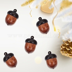 5Pcs Disconnectable Wood Pendants&nbsp;HJEW-SC0002-53