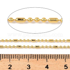 真鍮製ボールチェーン  カドミウムフリー＆ニッケルフリー＆鉛フリー  ハンダ付け  カード用紙付き  18KGP本金メッキ  1.5mm  約3.28フィート（1m）/ pc&nbsp;CHC-H111-09G