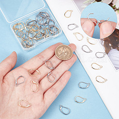 60Pcs 2 Colors 304 Stainless Steel Leverback Earring Findings&nbsp;STAS-SC0004-62