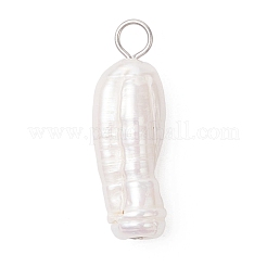 Natural Baroque Pearl Keshi Pearl Pendants&nbsp;PALLOY-JF04553-02