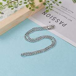 Non-Tarnish Men's 304 Stainless Steel Figaro Chain Necklace&nbsp;NJEW-JN03263