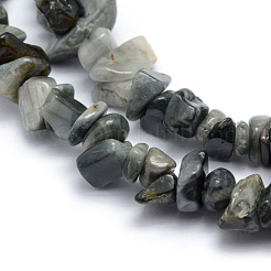 Natural Hawk's Eye Beads Strands&nbsp;G-P332-03
