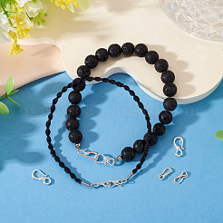 スターリングシルバーフック留め具4種類2個  銀  10~13x5~7x2mm  穴：1.6~2.5mm  2個/スタイル&nbsp;STER-TA0001-47