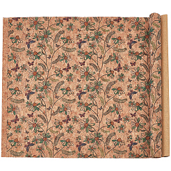 コルク生地  革靴、荷物アクセサリー  淡い茶色  330x1380x0.4mm&nbsp;DIY-CY0003-05A