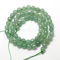 Natural Green Aventurine Beads Strands&nbsp;G-M037-6mm-01