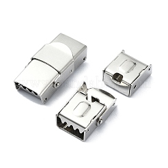 変色しない201ステンレススチール時計バンド留め金  長方形  ステンレス鋼色  25x13x8mm&nbsp;STAS-C089-05A-P