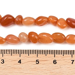 天然アベンチュリンビーズ連売り  ナゲット  タンブルストーン  6~12x5~7x3.5~4.5mm  穴：0.7~0.8mm  約21~24個/連  7.87''~8.39''（20~21.3センチメートル）&nbsp;G-K395-B05-01