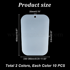 20個 2色 プラスチック製靴用インナーサポートラック  靴の変形を防ぐ  ミックスカラー  403x235~280x0.6mm  穴：20mm  10個/カラー&nbsp;AJEW-GA0006-31