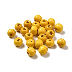 天然木のビーズ  ロンデル  無鉛の  染め  きいろ  8mm  穴：3mm  約5600個/1000g&nbsp;YTB022-5
