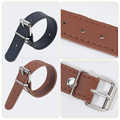 4 Pairs 2 Colors Imitation Leather Bicycle Basket Belt&nbsp;AJEW-CL0001-31