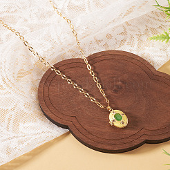 1Pc Brass Enamel Locket Pendants&nbsp;FIND-TA0010-71D