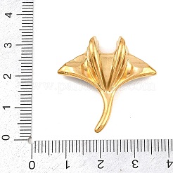 304ステンレススチールエナメルペンダント  マンタのチャーム  ゴールドカラー  ダークブルー  30.5x30x9.5mm  穴：4x8mm&nbsp;STAS-G380-01G-01