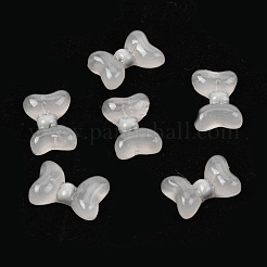 プラスチックカボションネイル  女性のためのネイルアートの装飾アクセサリー  蝶結び  グレー  12x8.5x3.8mm&nbsp;MRMJ-I001-02D