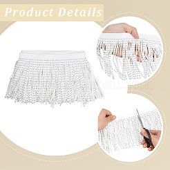 4.8Yards Velvet Tassel Fringe Trimming&nbsp;SRIB-GF0001-75B