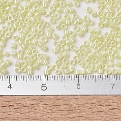 MIYUKIデリカビーズ  シリンダー  日本製シードビーズ  11/0  （db1531)不透明な淡黄色のセイロン  1.3x1.6mm  穴：0.8mm  約2000個/10g&nbsp;X-SEED-J020-DB1531