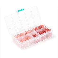 340Pcs 4 Sizes Cherry Quartz Glass Beads Sets&nbsp;G-LS0001-30