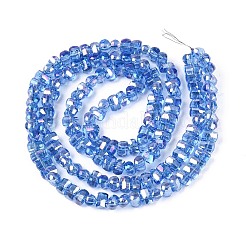 Electroplate Transparent Glass Beads Strands&nbsp;EGLA-N022-09A-B05