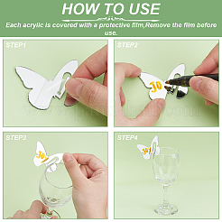 30Pcs Acrylic Wine Glass Charms&nbsp;AJEW-HY0001-90B