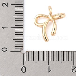 真鍮チャーム  ちょう結びチャーム  ゴールドカラー  15x13x4.5mm  穴：1.4mm&nbsp;LS-KK-N256-22G