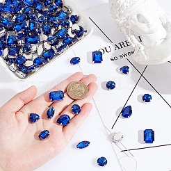 AHADEMAKER 1 Set Teardrop/Horse Eye/Heart/ Flat Round/Oval/Rectangle Octagon Shape Sew on Rhinestone&nbsp;FIND-GA0005-72D