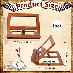 Wood Desktop Book Stands&nbsp;AJEW-WH0410-66