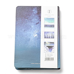 A5蓄光紙ノート  長方形の暗闇で光るノートブック  カラー印刷中ページ＆ロープしおり付き  日記用  ノートと卒業生の本  真夏の夜  鹿の模様  188x128x20mm  約128枚/本&nbsp;SCRA-PW0004-053A