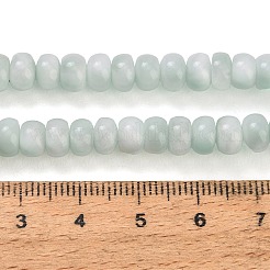 天然ガラスビーズ連売り  ロンデル  6.5~7x4.5mm  穴：0.9mm  約96~97個/連  15.55~15.75''（39.5~40センチメートル）&nbsp;GG-CBA007A-A02-B03