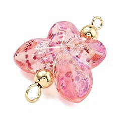 Transparent Acrylic Glitter Butterfly Connector Charms&nbsp;PALLOY-JF02958
