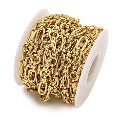 Ion Plating(IP) Handmade 304 Stainless Steel Oval Link Chains&nbsp;CHS-G038-04D-G