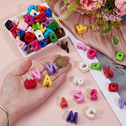 72Pcs Opaque Acrylic Beads Sets&nbsp;OACR-ME0001-25