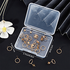 20Pcs Long-Lasting Plated Brass Ring Stud Earrings for Women&nbsp;KK-BBC0003-41