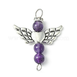 Mixed Stone Angel Connector Charms&nbsp;PALLOY-JF02242