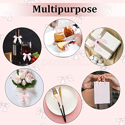 ポリエステル蝶結び  鉄線ツイストタイ付き  DIYギフト包装結婚式のキャンディーパーティーの装飾のために  ピンク  80x85x48mm&nbsp;DIY-WH20001-46D