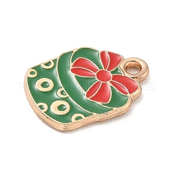Christmas Alloy Enamel Pendants&nbsp;ENAM-K074-01G-05