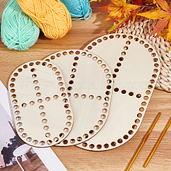Wooden Crochet Basket Base&nbsp;TOOL-WH0051-16