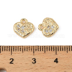 Brass Micro Pave Cubic Zirconia Pendants&nbsp;KK-D106-04G