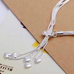 Latest Design Brass Heart Charm Bracelets For Women&nbsp;BJEW-BB12475