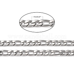 変色しにくい304ステンレススチール製マザーサンチェーン  ステンレス鋼色  10~14x7mm&nbsp;CHS-K001-32-7mm