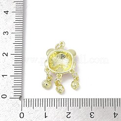 Alloy Enamel Pendants&nbsp;PALLOY-R151-28G