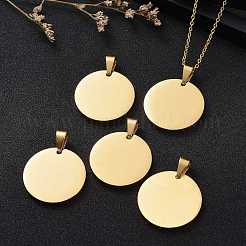304 Stainless Steel Pendants Ion Plating(IP)&nbsp;STAS-P115-08G