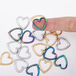 18Pcs 3 Colors 304 Stainless Steel Linking Ring&nbsp;STAS-UN0045-75