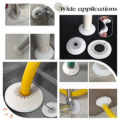 48Pcs 4 Styles Plastic Radiator Escutcheon Water Pipe Cover&nbsp;KY-GO0001-12