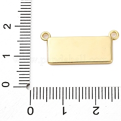 真鍮製エナメルペンダント  11:11の長方形  ラックめっき  長持ちメッキ  カドミウムフリー＆鉛フリー  18KGP本金メッキ  ブラック  11x24.5x2mm  穴：1.6mm&nbsp;KK-F895-16A-G01